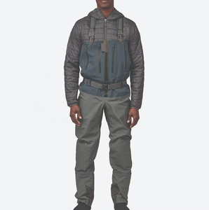Waders de pêche et de chasse unisexe coupe-vent en softshell camouflage, isolés, respirants, avec bottes intégrées, hauteur poitrine, blanc, 1600 - Product Image 4