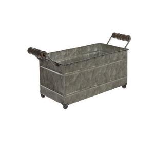 Maceta Ovalada de Hierro Galvanizado de Venta Caliente para Interiores y Exteriores, Juego de Macetas Decorativas con Asa de Cuerda - Product Image 5