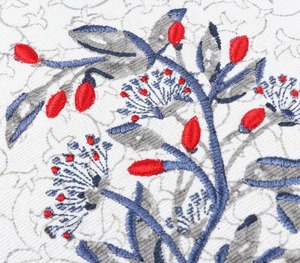 Boho Gray White Round Tufted Cushion Cover <b>Flower</b> Embroidery Decorative <b>Pillow</b> Cover for Sofa Home Decor - Product Image 1
