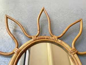 Vintage Boho Rattan <b>Mirror</b> Natural Cane Framed Wall <b>Mirror</b> for Entryway and Living Room Frame <b>Star</b> Shape decorative <b>Mirror</b> - Product Image 4