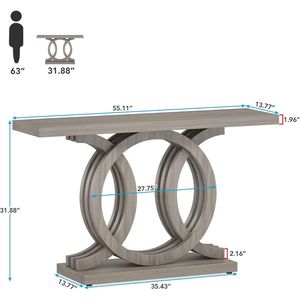 Entryway <b>Console</b> <b>Table</b> for Hallway or <b>Sofa</b> Use - Product Image 2