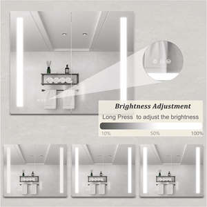 Specchio LED da 36 x 30 Pollici Antiappannamento Dimmerabile da Incasso o a Superficie in Alluminio Luce 3000K~6000K - Product Image 3