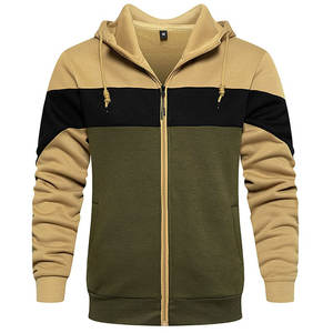Sudadera con Capucha Deportiva de Invierno para Hombre, Cierre Completo, Manga Larga, 100% Algodón, Ecológica y Transpirable, Ideal para Correr y Hacer Ejercicio al Aire Libre - Product Image 2