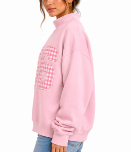 Conjunto de Sudadera con Capucha y Pantalones Cortos para Mujer, con Logotipo Personalizado, Cuello Alto, Apliques de Letras Griegas, Bordado, Algodón, Talla Grande - Product Image 3