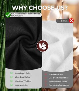 T-shirts pour hommes 100% coton, coupe ample, manches courtes, col rond, poids lourd, anti-transpiration, respirants, séchage rapide, anti-plis - Product Image 5