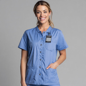 Stretchable Knitted Unisex Scrub Jackets Full Sleeve Breathable Comfortable Hospital Use - Product Image 2