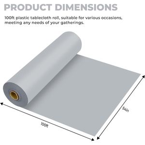Mantel de Plástico Desechable Premium Tipo Filtro de Aire en Rollo para Todo Tipo y Forma de Mesa - Product Image 1