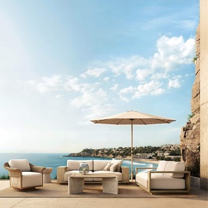 Nuevo Diseño de Sofá Individual para Exteriores, Sofás de Jardín de Aluminio con Ratán Sintético Impermeable - Amora - Product Image 6