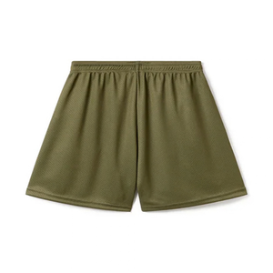 <b>Men's</b> Olive <b>Green</b> Polyester <b>Shorts</b> Elastic Waist Quick Dry Breathable Casual Sport Wear Front Letter Pattern Knitted Fabric Mid - Product Image 1