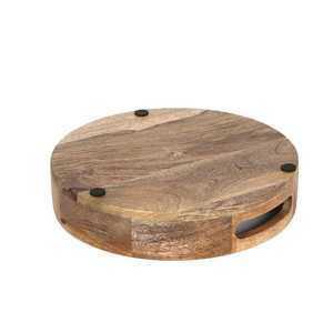 Plateau de service rectangulaire en bois pour mariage royal, plateau de service alimentaire en bois et résine, plateau de service pour cuisine et table, plateau alimentaire en bois - Product Image 6