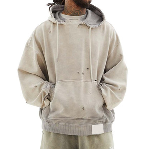 Sweat-shirts à capuche effet soleil délavé pour hommes, style streetwear, avec logo personnalisé, pour usage extérieur, vêtements de mode, sweats à capuche effet soleil délavé pour garçons - Product Image 1