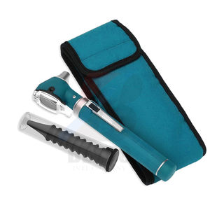 Otoscopio de Fibra Óptica Mini Rainbow de Varios Colores - Otoscopio de Bolsillo con Estuche, Set de Diagnóstico ENT con Bombilla Adicional Incluida (Verde Azulado) - Product Image 1