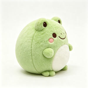 Peluche de Rana Verde Personalizado, Peluche de Rana Redonda y Adorable con Relleno de Algodón PP para Bebés de 0 a 24 Meses - Product Image 1