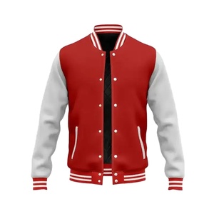 Custom Vintage Baseball Letterman <b>Jacket</b> Men Windproof Chain Chenille <b>Patch</b> Embroidery Leather Sleeve Style <b>Jacket</b> For Men - Product Image 4
