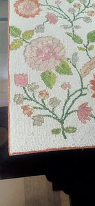 Embroidered Floral Table <b>Runner</b> Cotton Classic Style Home Decor <b>Washable</b> Hand Wash - Product Image 6