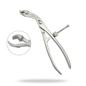 Pinzas de sujeción de huesos Lane, juego de instrumentos manuales de 9.75 pulgadas (24.5 cm), instrumento quirúrgico ortopédico de acero inoxidable con tornillo ajustable - Product Image 1