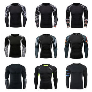 <b>Top</b> Quality OEM Unisex Rashguards <b>Long</b> <b>Sleeves</b> BJJ MMA Compression Shirts Rash Guards Custom for BJJ Rash Guard MMA <b>Workout</b> Gym - Product Image 3