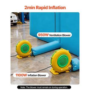 Cabina di Verniciatura Gonfiabile 32.81 X 19.69 X 13.12 ft con Soffiatori da 950W 1100W e Sistema di Filtraggio dell'Aria per Verniciatura Auto per Uso Esterno - Product Image 4