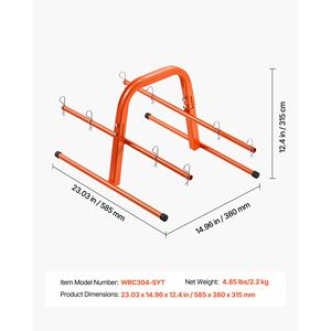 Portacavo Intelligente in Acciaio Rinforzato con Capacità di 45 kg, Supporto per 8 Bobine con Diametro Massimo di 9,45 mm - Product Image 6