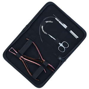 Professional Complete Hair Extension Tools Kit Flat Crimping <b>Beads</b> Removal Plier Hook Loop Tool Mini Scissor Curved <b>Needle</b> - Product Image 1