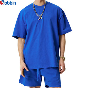 Conjunto de Camiseta y Pantalones Deportivos Transpirables de Verano para Hombre, Personalizables, Cómodos, Unisex, Talla Grande, Camiseta Sólida y Pantalones Jogger - Product Image 1