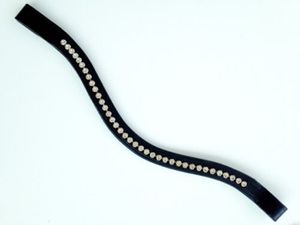 Bandes de front en cuir personnalisables pour chevaux, équipement équestre, toutes formes et tailles, bridons de dressage, bandes de front Hackamore - Product Image 3