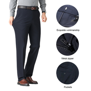 Pantalones de Traje Formales para Hombre de la Mejor Calidad, Corte Slim Fit, Pantalones de Oficina Ajustados y Elásticos, MOQ Bajo - Product Image 6