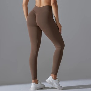 Leggings tricotés pour femmes très demandés avec coutures durables, écologiques et respirants, design taille haute, fournisseurs de haute qualité - Product Image 2
