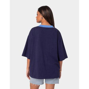 Wholesale Women's Oversized Casual <b>T</b> <b>Shirt</b> Cotton Polyester Streetwear Tee Custom Logo Private Label Clothing Manufacturer - Product Image 2
