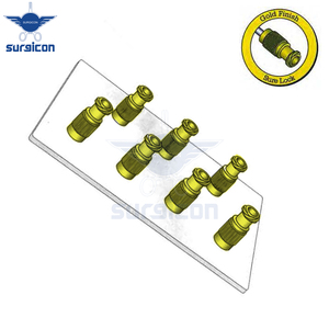 Adaptateur de transfert de liquide de précision, longueur 3 cm / 1-1/4 pouces, finition dorée, connecteur de transfert de liquide de précision, seringue réutilisable en acier inoxydable - Product Image 3