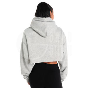 Sudaderas Cortas para Mujer, Sudaderas con Capucha de Forro Polar Sólido, Sudaderas Cortas para Gimnasio, Sudaderas Cortas - Product Image 3