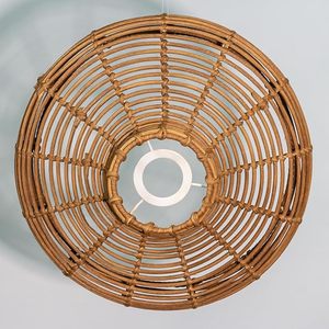 Wholesale Rattan Lampshade Handwoven Pendant Light Shade Natural Woven Lamp <b>Cover</b> for Ceiling <b>Table</b> Floor Lamp Decor OEM ODM - Product Image 5