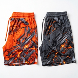 Shorts de sport pour hommes avec motif circuit imprimé cyberpunk, sublimation, pour l'entraînement au basketball - Product Image 3