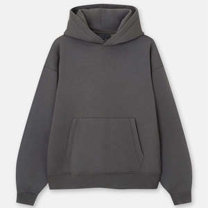 <b>Men's</b> Oversized Hooded Sweatshirt Solid Color 100% Cotton French Terry Casual Autumn Wear Anti-Pilling Pocket Design - Product Image 6