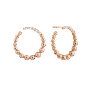 Pendientes de Diamantes Cultivados en Laboratorio con Cuentas Redondas en Forma de Bola, Personalizados, de Oro Sólido de 14K y 18K, Minimalistas, Únicos, para Novia, Joyería de Boda - Product Image 5