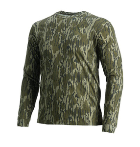 T-shirt camouflage à manches courtes pour homme, coupe classique, séchage rapide, respirant, tricoté, 100% coton, col rond, style décontracté, couleurs personnalisées - Product Image 2