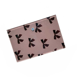 Cute <b>Bow</b> Pattern Solid Eco-Friendly Pink Acrylic Professional Rectangle Magnetic Eyelash Extension <b>Holder</b> Palette Custom Logo - Product Image 4