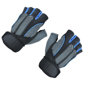 Wholesale Black Gym Fitness <b>Gloves</b> | Custom Logo Durable Padded Sports <b>Gloves</b> | Breathable Weightlifting <b>Gloves</b> - Product Image 6