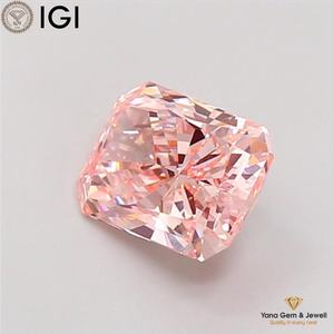 Diamante de Laboratorio con Certificado IGI, Corte Radiante, 3.00 Quilates, Color Rosa Intenso, Claridad VS1, para Anillo Exclusivo - Product Image 5