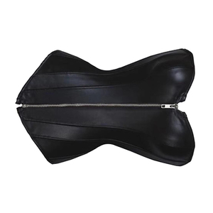 Original Women Real Leather Corset Soft Lambskin <b>Lace</b> Up Waist <b>Trainer</b> Bustier Wholesale OEM Factory Supplier - Product Image 2
