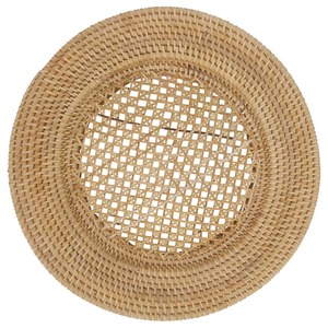 Assiette de présentation haut de gamme en rotin style bohème, écologique, ronde, pour des tables élégantes - Product Image 6