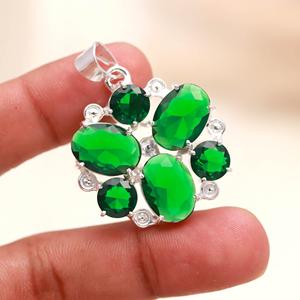 Genuine <b>Peridot</b> Sterling Silver <b>Pendant</b> Gemstone Jewelry Elegant Handmade Statement <b>Pendant</b> Gift for Her - Product Image 3