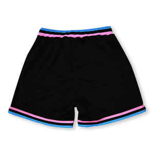 Embroidered Mesh Basketball Shorts Men's Varsity <b>Athletic</b> Shorts Chenille Patch Sports Shorts - Product Image 2