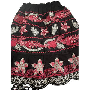 Faldas de Algodón de Alta Calidad con Estampados Hawaianos para Mujer, Estilo Bordado, Ropa Hawaiana, Transpirable, Suave, Fabricada en Pakistán - Product Image 1