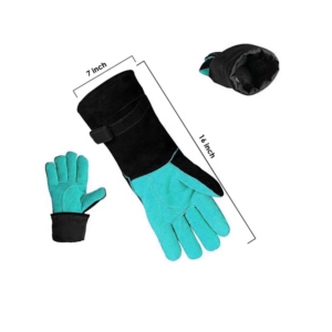Gants de sécurité industriels en cuir de vachette pleine fleur antidérapants, flexibles, durables et haute performance avec manchette renforcée - Product Image 2