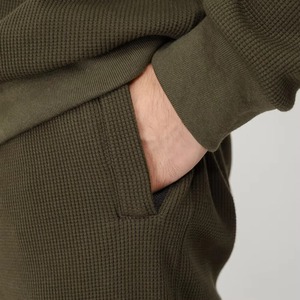 Sudadera de cuello redondo de forro polar y pantalones largos con bolsillos laterales, conjunto deportivo personalizado para hombre - Product Image 6