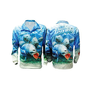Nouveauté en promotion : Polo de pêche OEM et personnalisé, maillot de pêche anti-UV, vêtements de pêche. - Product Image 4