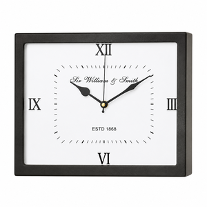 Square Steel Analog Wall <b>Clock</b> with Quartz Movement Hourly Chime Roman Numerals for Home Office Living Room and <b>Table</b> Decor Gift - Product Image 3