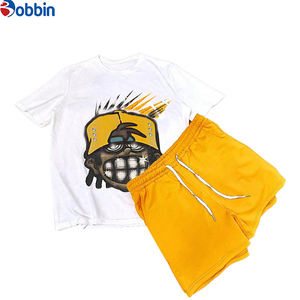 Ensemble Confortable Unisexe : Nouvelle Collection Été – Ensemble Court Graphique Cartoon pour Homme, Personnalisable, Respirant, Style Jogger - Product Image 4