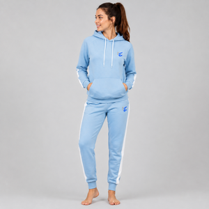 Survêtement décontracté uni pour femme, survêtement oversize avec logo pour femme, ensemble deux pièces pour l'entraînement et le jogging - Product Image 1